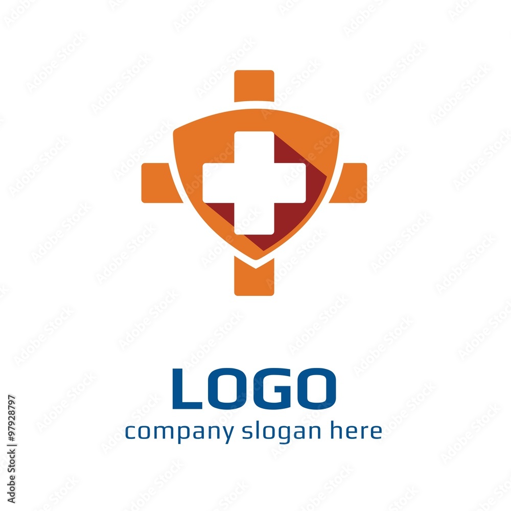 Obraz premium Vector of medicine icon. Cross Medical. Business icon for the company. Logo for charity, health, voluntary, non profit organization, isolated on white background, vector illustration.