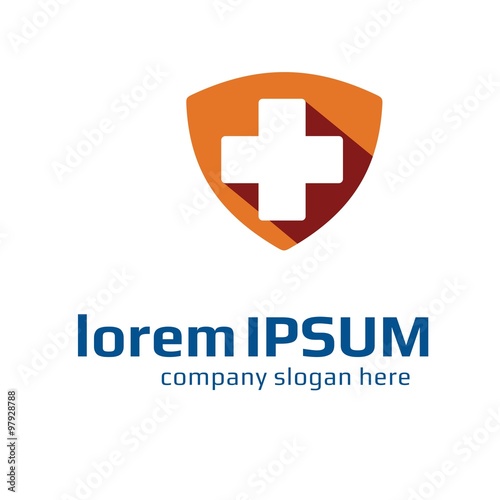 Vector of medicine icon. Cross Medical. Business icon for the company. Logo for charity, health, voluntary, non profit organization, isolated on white background, vector illustration.
