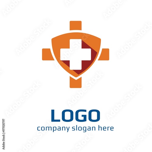 Vector of medicine icon. Cross Medical. Business icon for the company. Logo for charity, health, voluntary, non profit organization, isolated on white background, vector illustration.