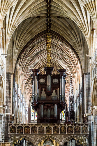 Exeter Cathedral - organ and ceiling