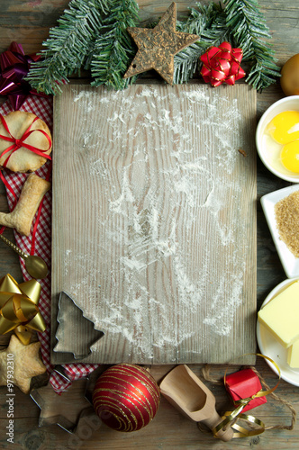 Christmas baking background