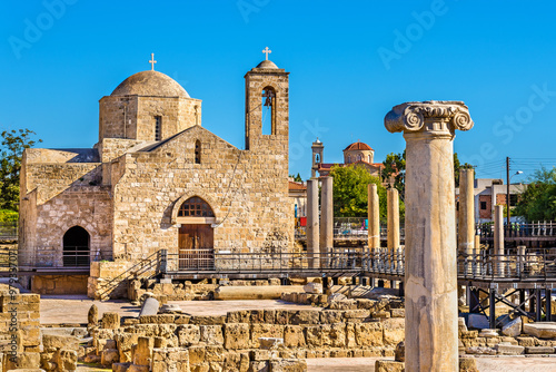 Panagia Chrysopolitissa Basilica in Paphos - Cyprus photo