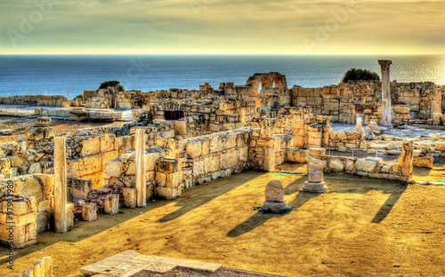 Ruins of Kourion, an ancient Greek city in Cyprus photo