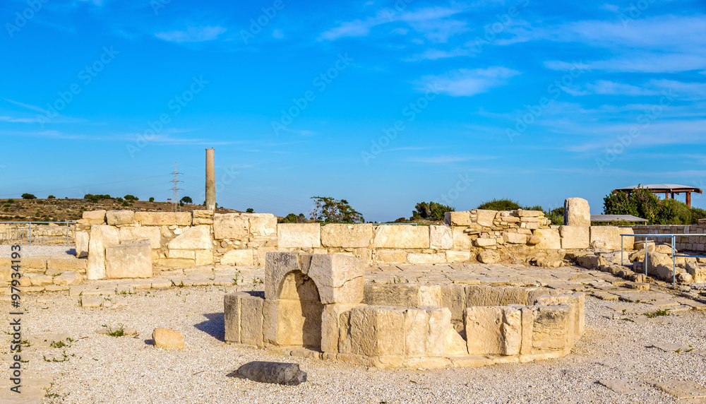 Ruins of Kourion, an ancient Greek city in Cyprus