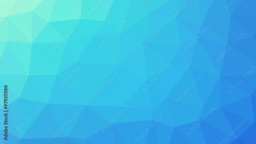 Blue turquoise gradient polygon shaped background zoomed in and zoomed out in one motion Blue turquoise gradient polygon shaped background zoomed in and zoomed out in one motion