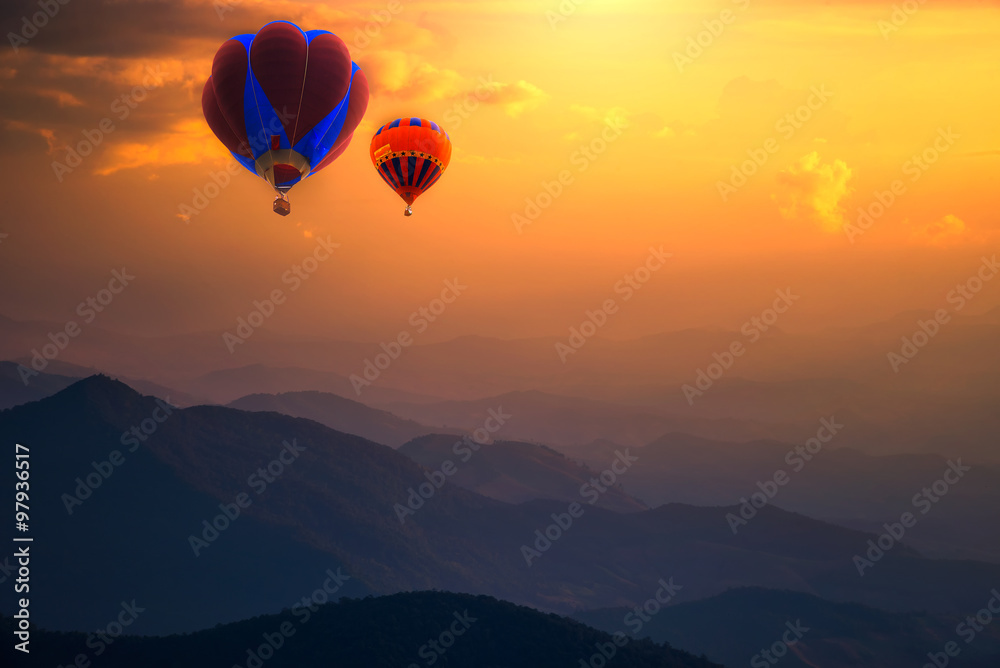 Fototapeta premium Doi Inthanon National park in the sunrise and main road at Chiang Mai Province, Thailand