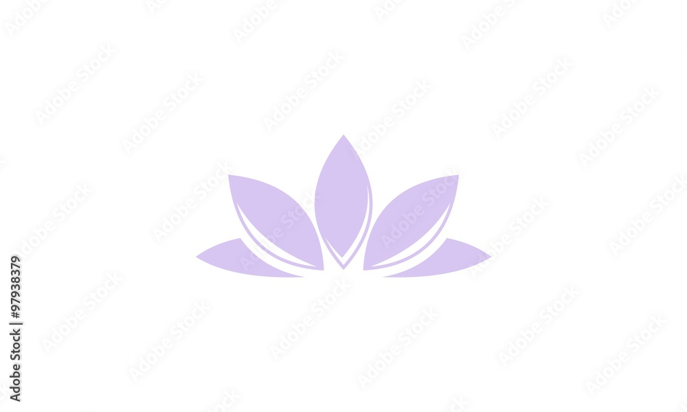  abstract purple leaf logo