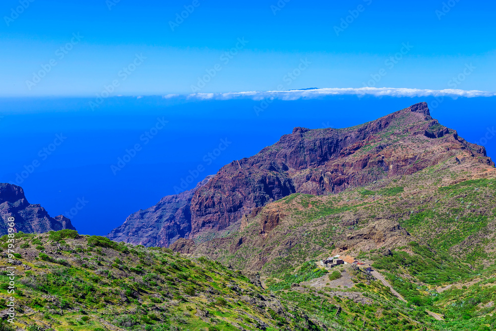 Mountains on Tenerife Island in Spain Mountains on Tenerife Island in Spain