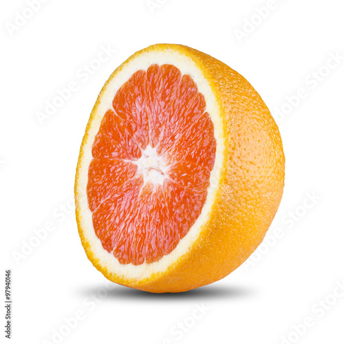 Grapefruit On White Background