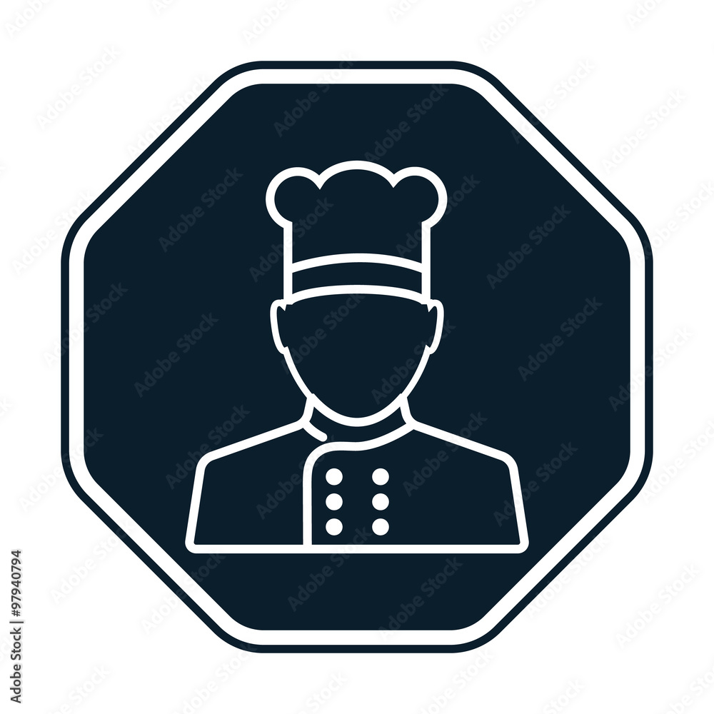 Obraz premium Chef icon