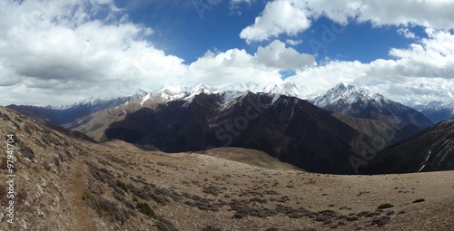 Daxue Shan range in Tibet, Sichuan, China