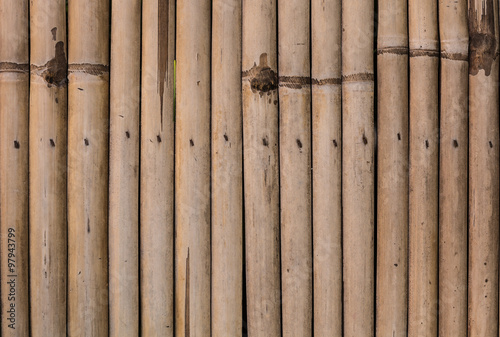Texture of old bamboo wall