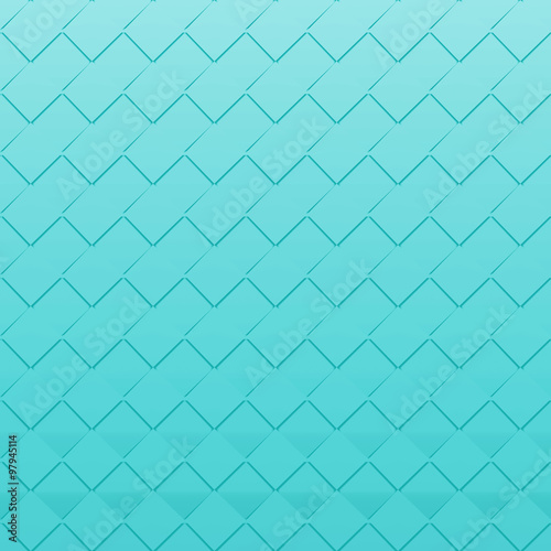 Seamless mint green squares - square abstract pattern, tillable horizontally
