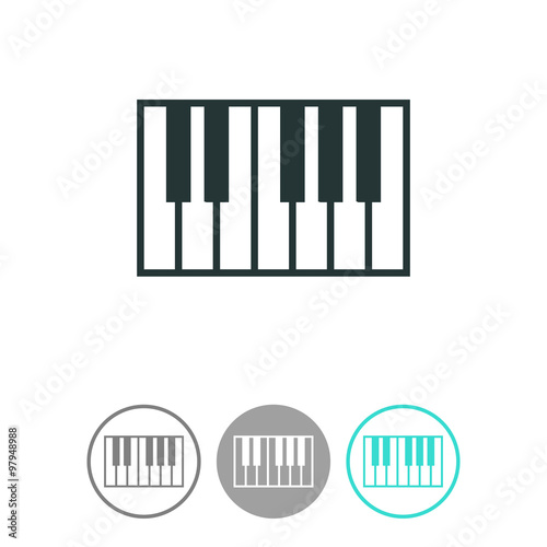 Piano keys icon.