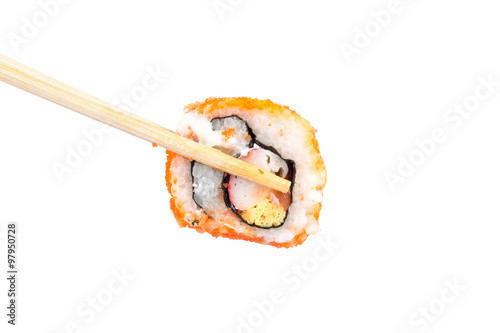 sushi on white