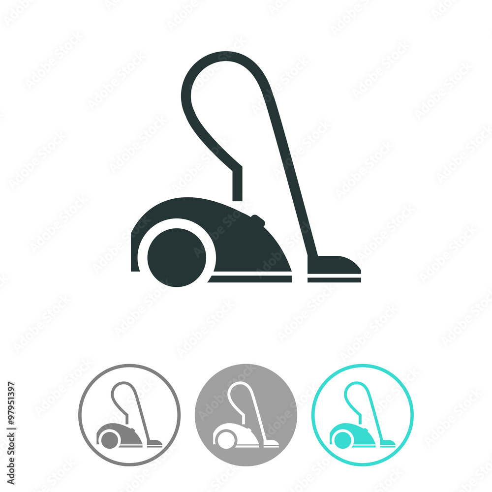 Vacuum cleaner vector icon.
