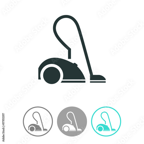 Vacuum cleaner vector icon.