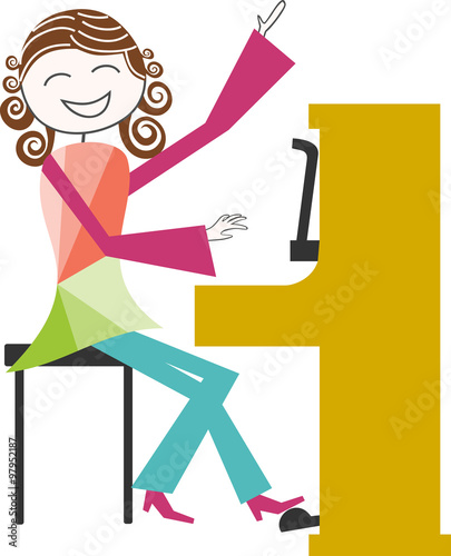 Musicien, piano