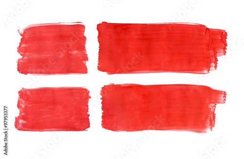 Wallpaper Mural Danish flag painted with gouache