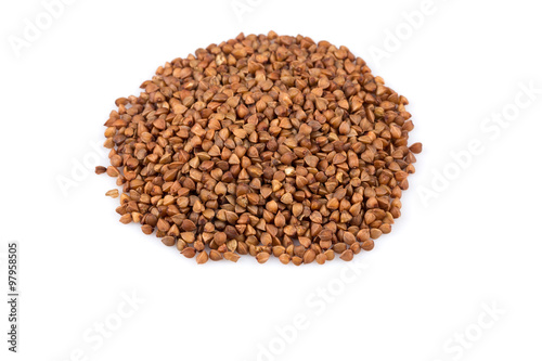 Pile of buckwheat seeds