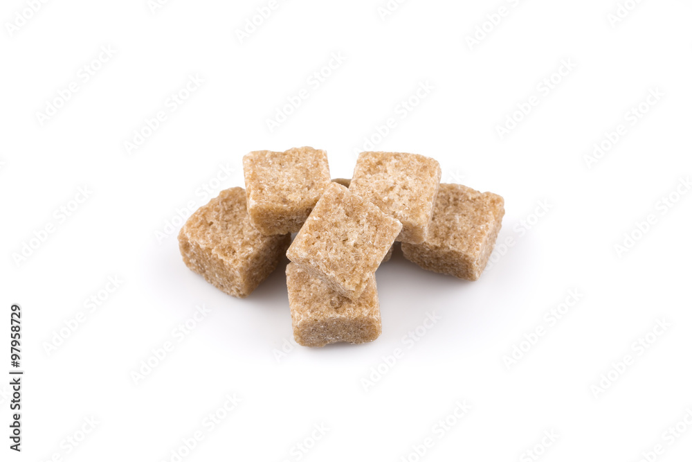 brown sugar cubes isolated brown sugar cubes isolated