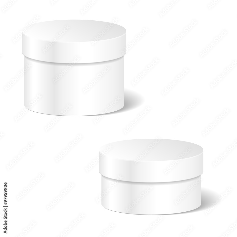 Realistic Blank White Product Package Box Mock Up Set To Adverti Realistic Blank White Product Package Box Mock Up Set To Adverti