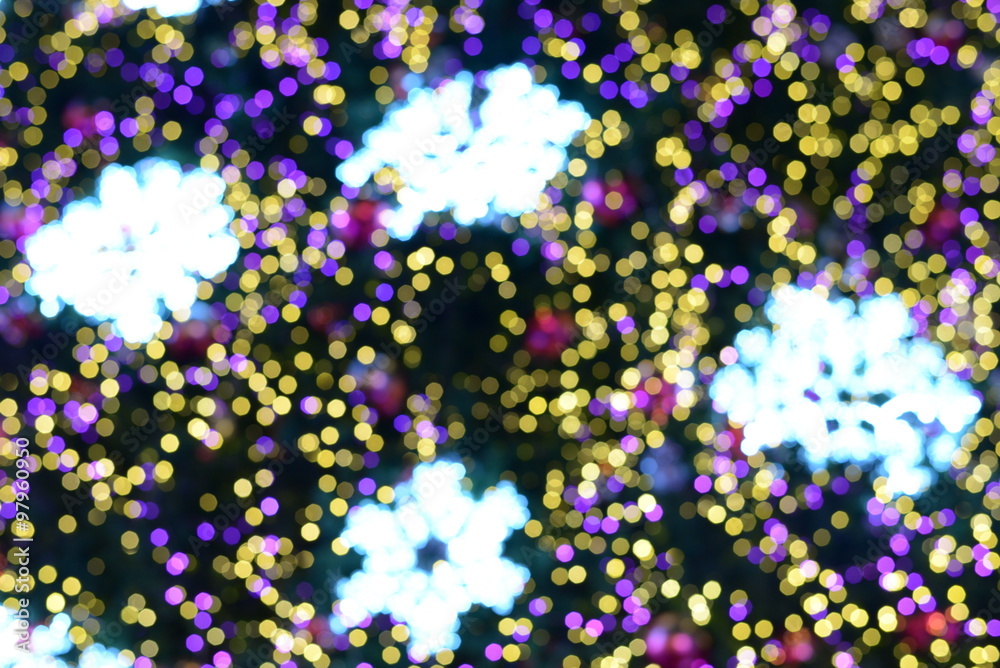 Abstract bokeh blurred light background.