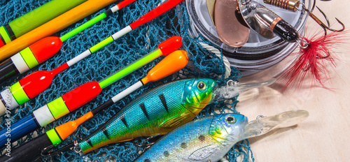 wobbler, floats and fishing accessories