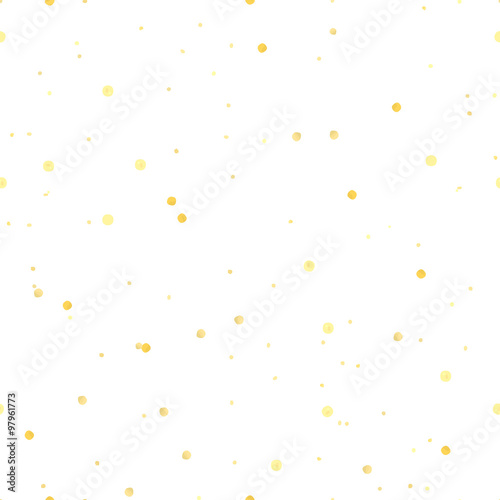 Hand Drawn golden soft circles seamless patter made with ink. Vector design for advertisement, greeting cards and social media content, design of logo, stamp silhouette