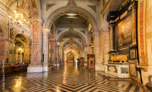 THE METROPOLITAN CATHEDRAL – Nov 14, 2015: The cathedral is one of Santiago's main tourist attractions. photo