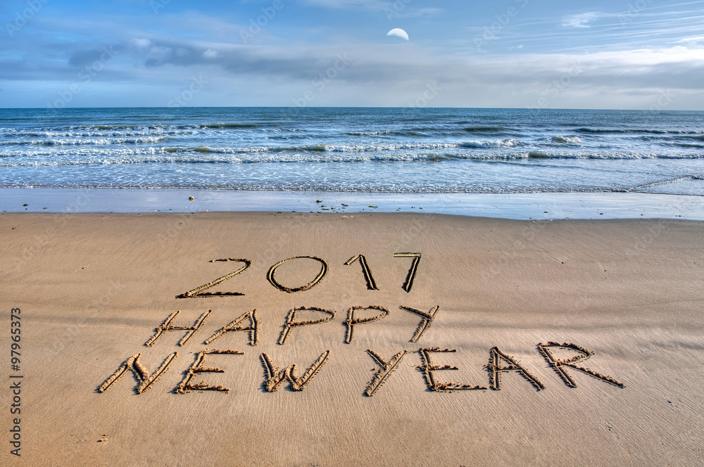 Fototapeta premium 2017 - Happy new year
