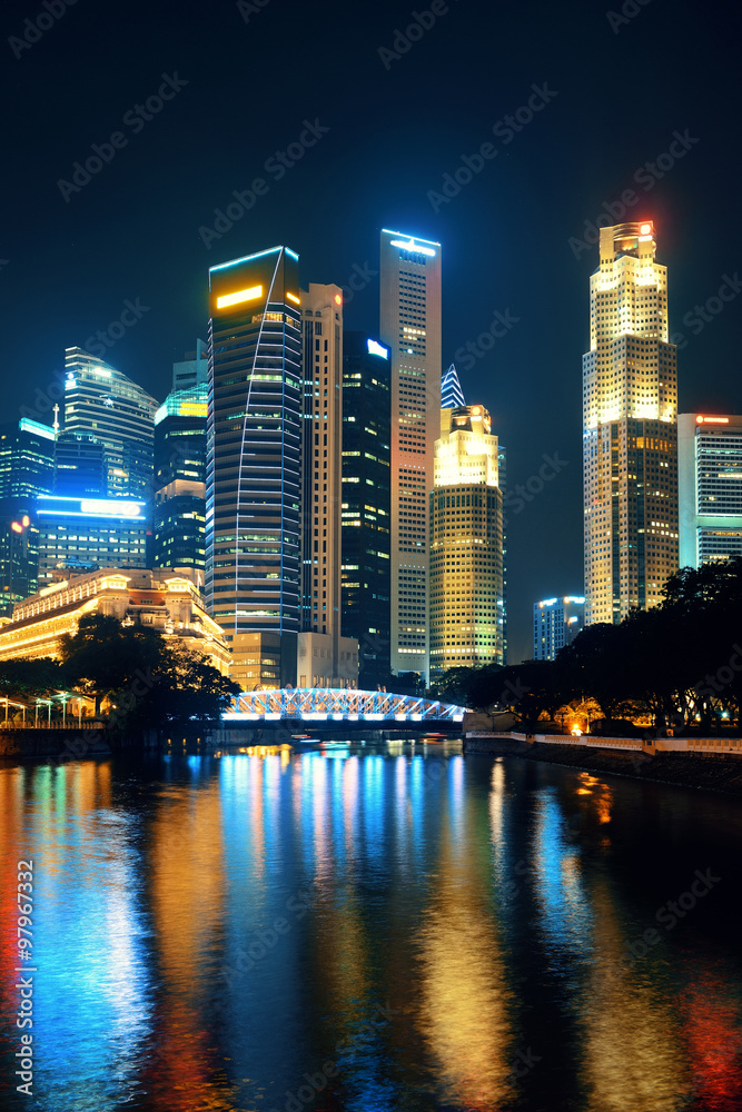 Obraz premium Panoramę Singapuru