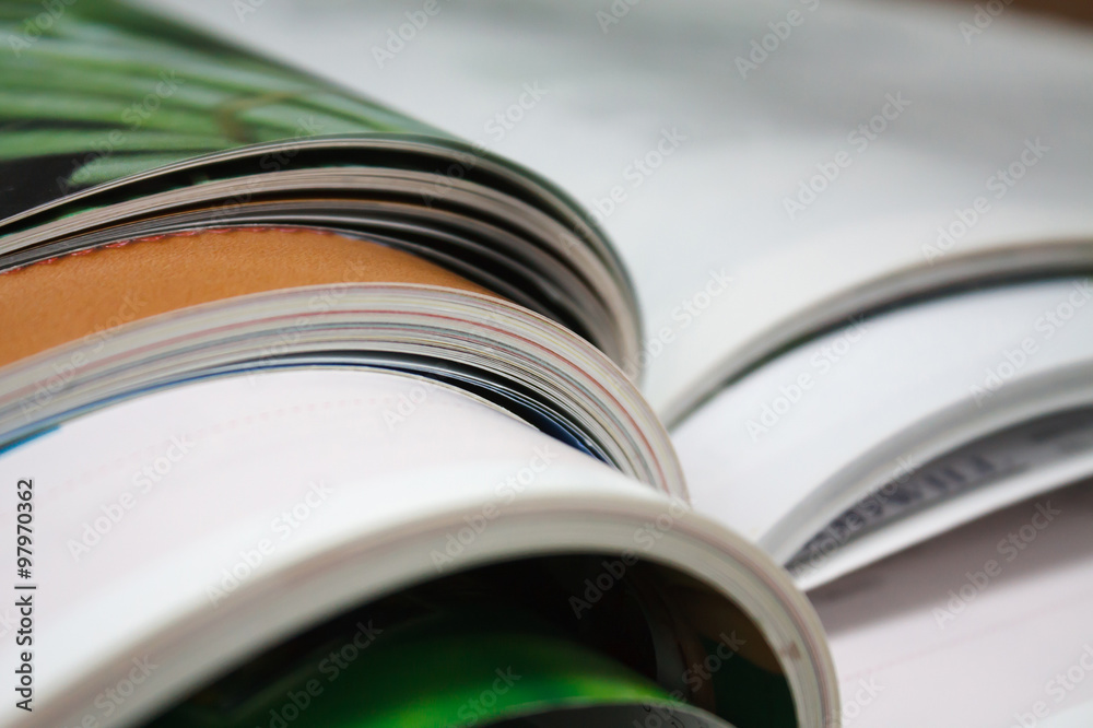 Fototapeta premium Stack of magazines