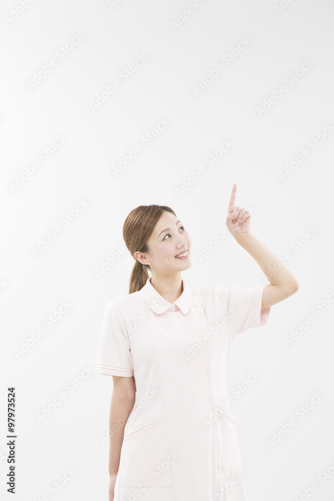 白衣を着たの女性 白衣を着たの女性