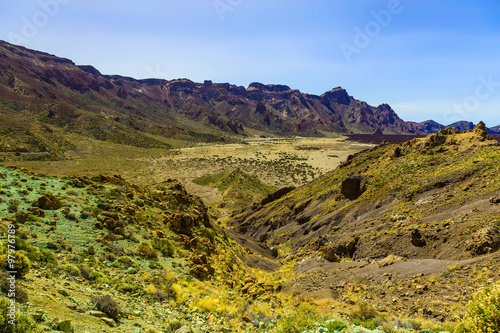 Mountains landscape on Tenerife island