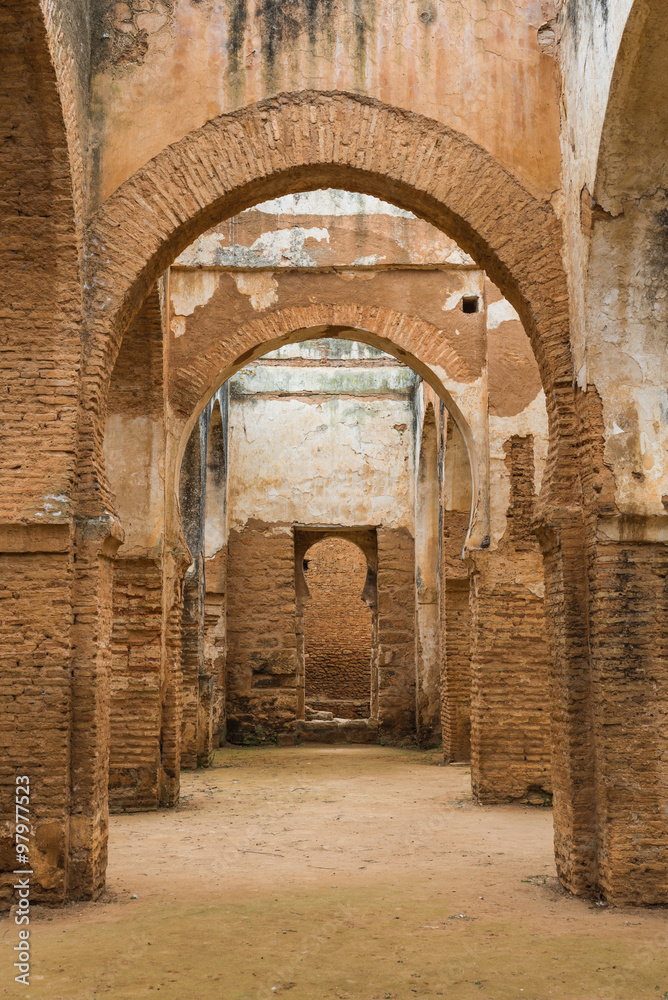 The interior of Chellah which is the world heritage in Rabat
