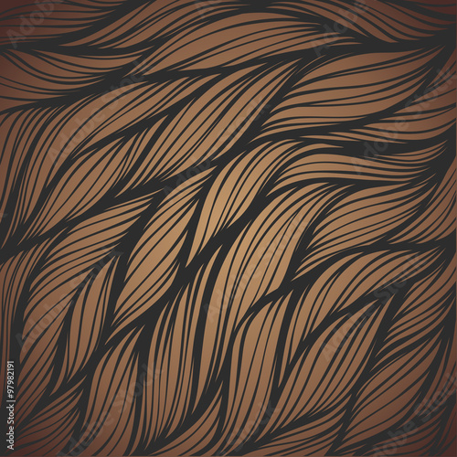 Abstract hand-drawn hair pattern background