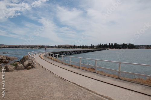  bridge over sea between land to l island