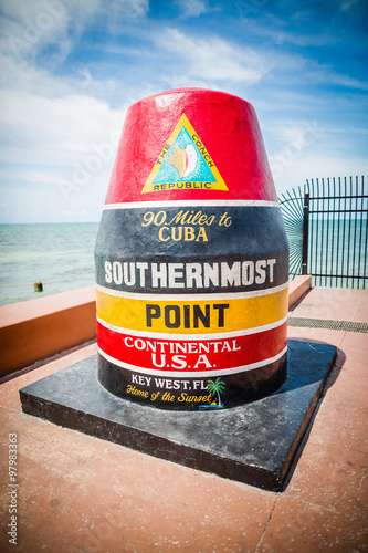 Key West Southernmost Wahrzeichen und Sightseeing Punkt