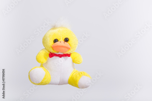 Plush yellow duckling