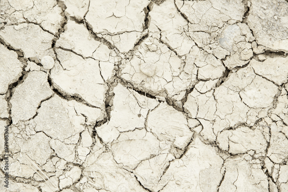 Dry soil by drought Dry soil by drought