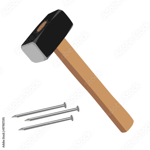 Hammer and nails