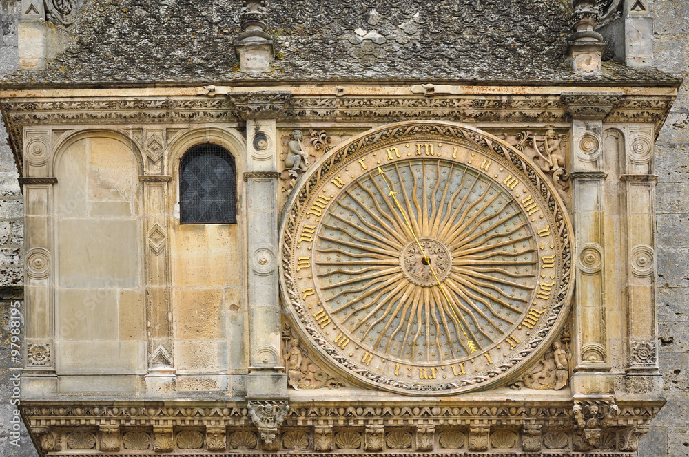 Cadran solaire, Cathédrale de Chartres, France