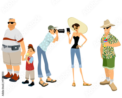 Funny tourist set