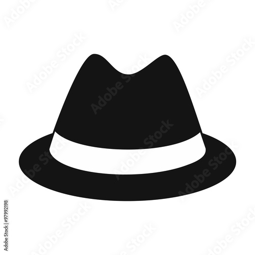 Male hat simple icon