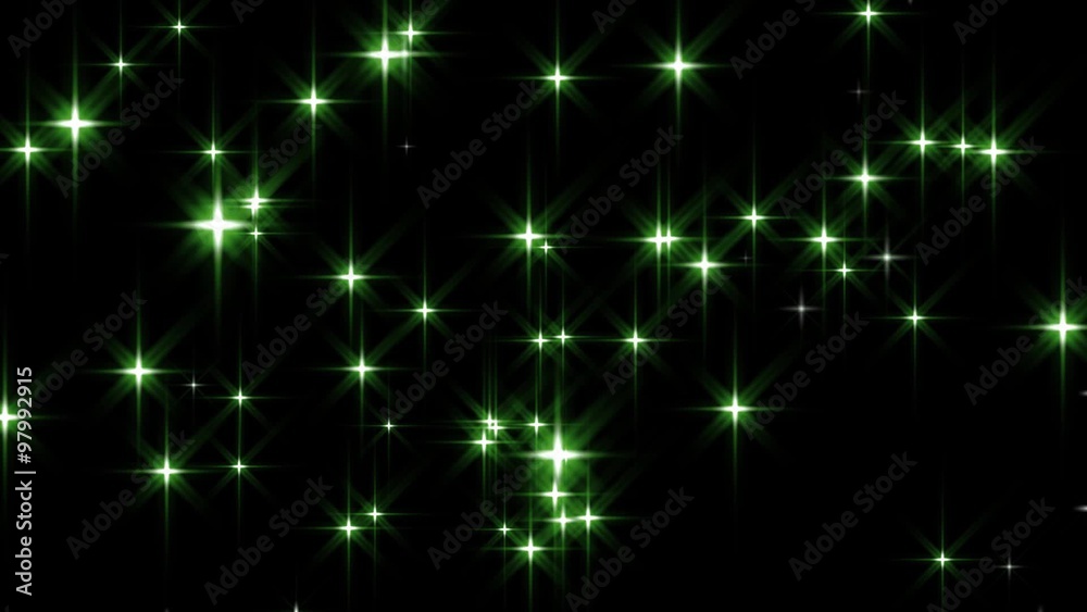 Green Stars Background Loop Green Stars Background Loop