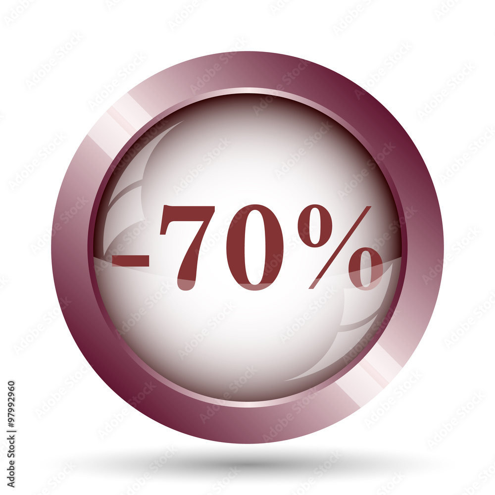 70 percent discount icon