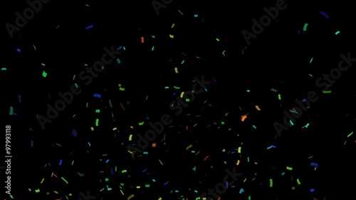 Confetti Animation with Alpha Channel