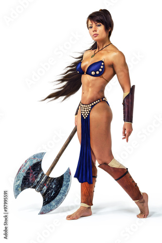Warrior - woman with an axe