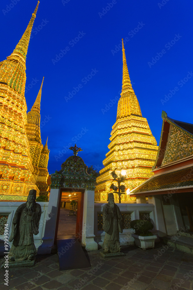 Fototapeta premium Wat Pho Temple in Bangkok, Thailand.